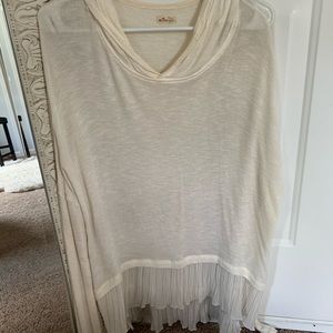 Thin Long Sleeve Ivory Top